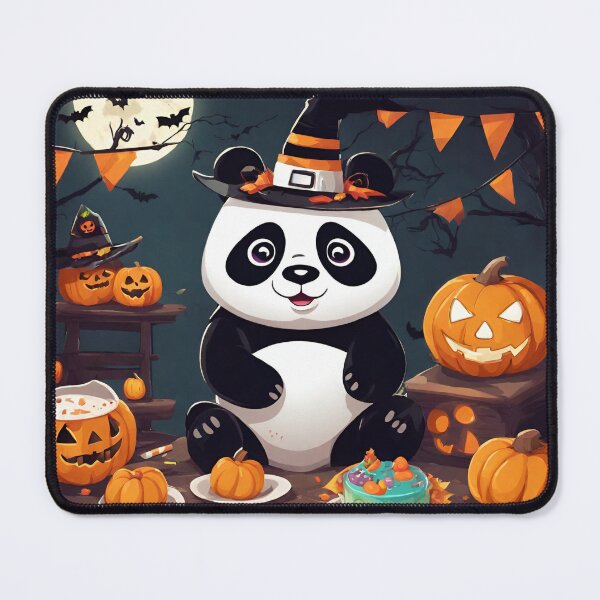 Item preview, Panda's Spooky Halloween Party with a Playful Twist designed and sold by PatternXS.