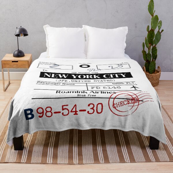 Item preview, New York City (JFK) USA Airline Luggage Tag designed and sold by RoamInk.