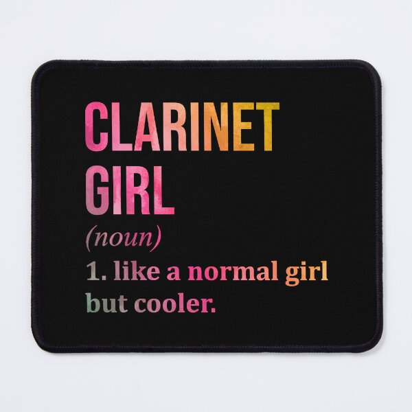 Item preview, Clarinet Girl Definition Clarinet in Watercolor designed and sold by XCIV.