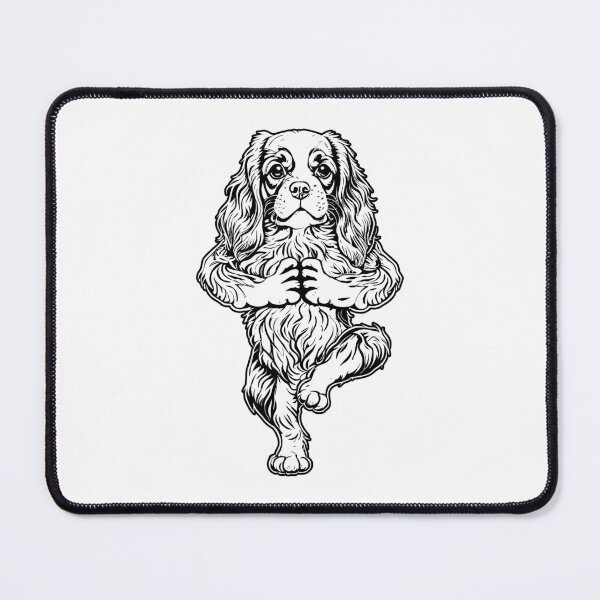 Item preview, Cavalier King Charles Spaniel Yoga Puppy Funny Dog Tree Pose designed and sold by GrandeDuc.
