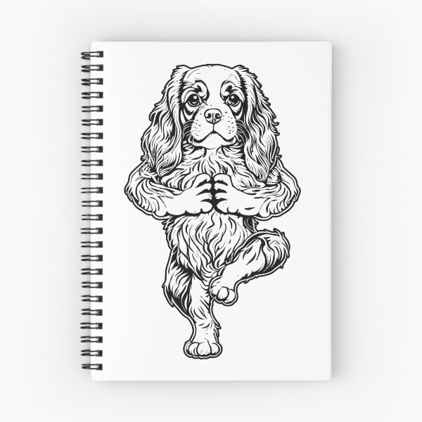 Item preview, Cavalier King Charles Spaniel Yoga Puppy Funny Dog Tree Pose designed and sold by GrandeDuc.