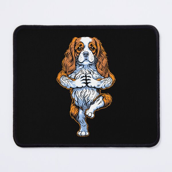 Item preview, Cavalier King Charles Spaniel Yoga Puppy Funny Dog Tree Pose designed and sold by GrandeDuc.