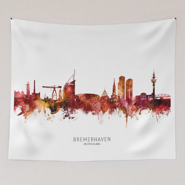 Artikelvorschau, Bremerhaven Deutschland Skyline entworfen und verkauft von ArtPrints.