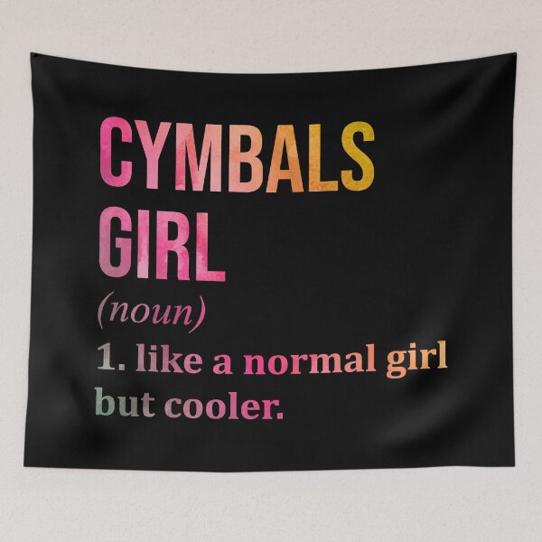 Item preview, Cymbals Girl Definition Cymbal in Watercolor designed and sold by XCIV.