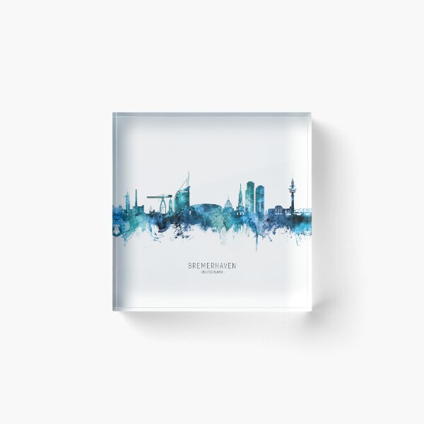 Artikelvorschau, Bremerhaven Deutschland Skyline entworfen und verkauft von ArtPrints.