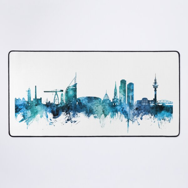 Artikelvorschau, Bremerhaven Deutschland Skyline entworfen und verkauft von ArtPrints.