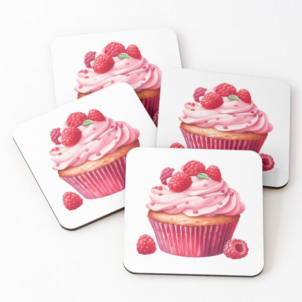 Item preview, Raspberry cupcake designed and sold by PearlenePearls.