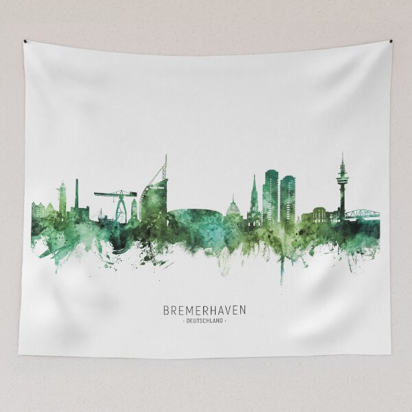 Artikelvorschau, Bremerhaven Deutschland Skyline entworfen und verkauft von ArtPrints.
