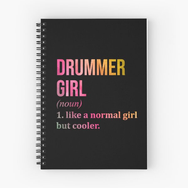 Item preview, Drummer Girl Definition Drums in Watercolor designed and sold by XCIV.