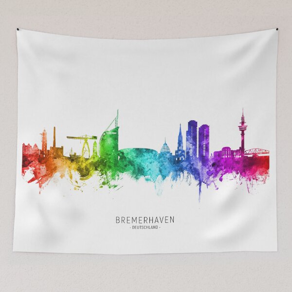 Artikelvorschau, Bremerhaven Deutschland Skyline entworfen und verkauft von ArtPrints.