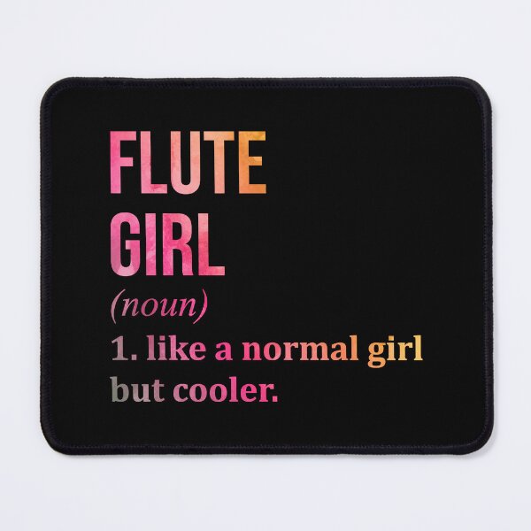 Item preview, Flute Girl Definition Flute in Watercolor designed and sold by XCIV.