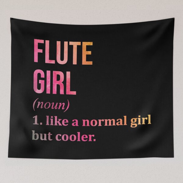 Item preview, Flute Girl Definition Flute in Watercolor designed and sold by XCIV.