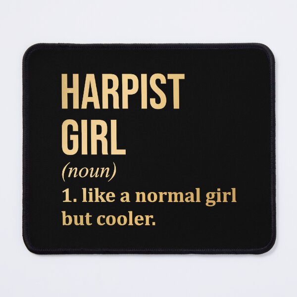 Item preview, Harpist Girl Definition Harp in Gold designed and sold by XCIV.