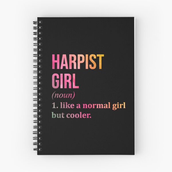Item preview, Harpist Girl Definition Harp in Watercolor designed and sold by XCIV.