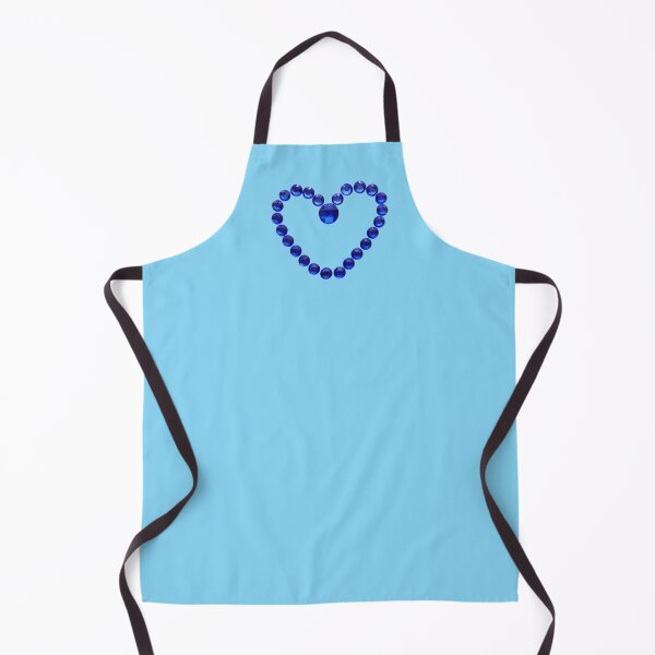 Item preview, Blue Bead Heart on Blue designed and sold by KeksWorkroom.