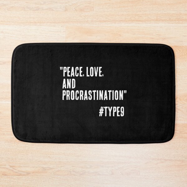 Item preview, Enneagram Type 9 Funny Quote Peace Love and Procrastination The Peacekeeper designed and sold by JapanBubble.