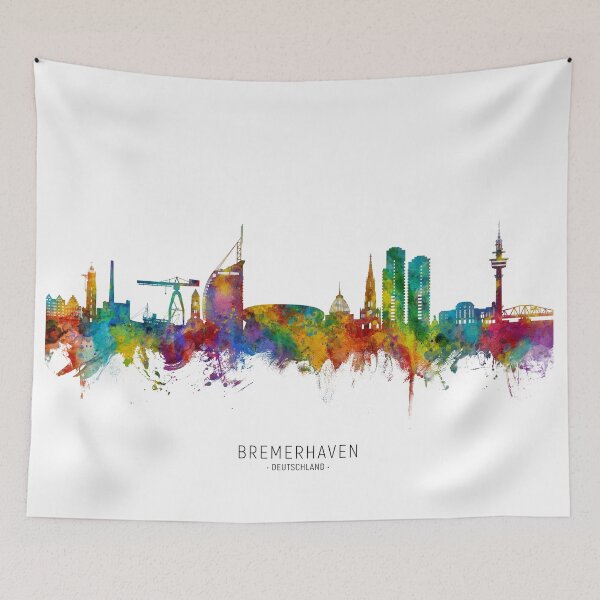 Artikelvorschau, Bremerhaven Deutschland Skyline entworfen und verkauft von ArtPrints.