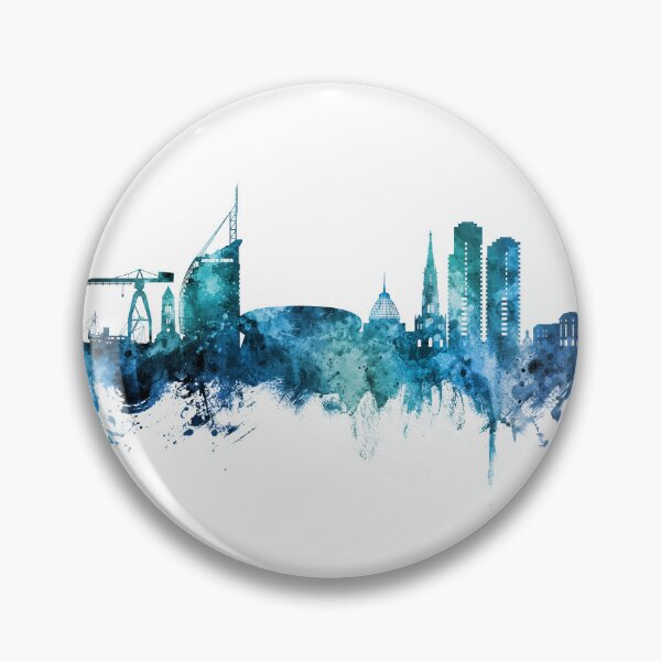 Artikelvorschau, Bremerhaven Deutschland Skyline entworfen und verkauft von ArtPrints.