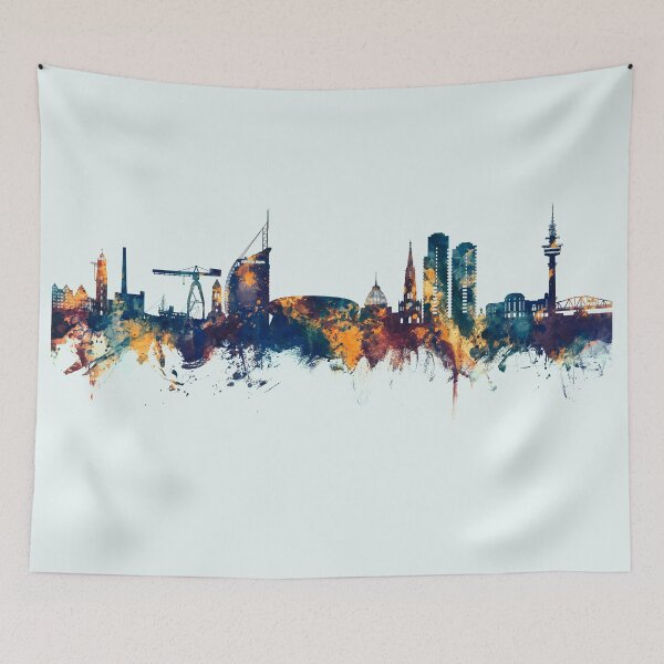 Artikelvorschau, Bremerhaven Deutschland Skyline entworfen und verkauft von ArtPrints.