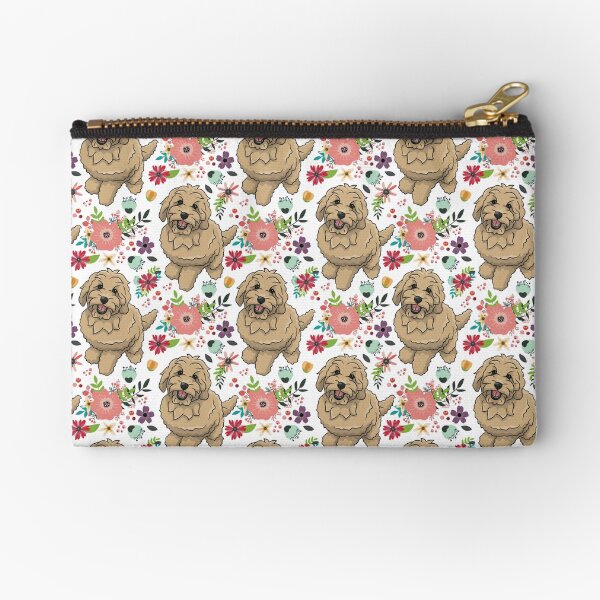 Floral Doodle Zipper Pouch