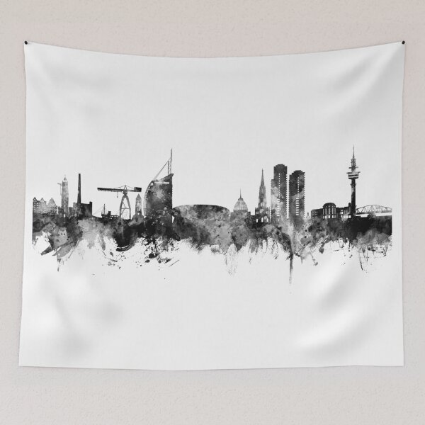 Artikelvorschau, Bremerhaven Deutschland Skyline entworfen und verkauft von ArtPrints.