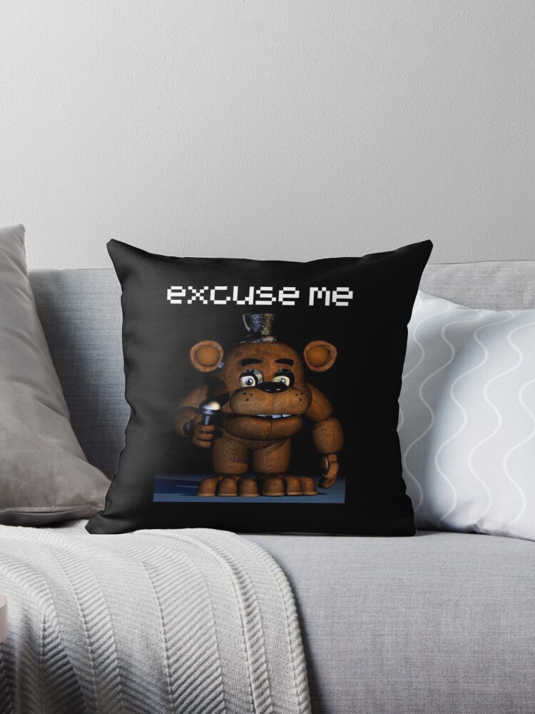 fnaf chica Boobs?!?!?!?!? meme Throw Pillow for Sale by papa-zoinks