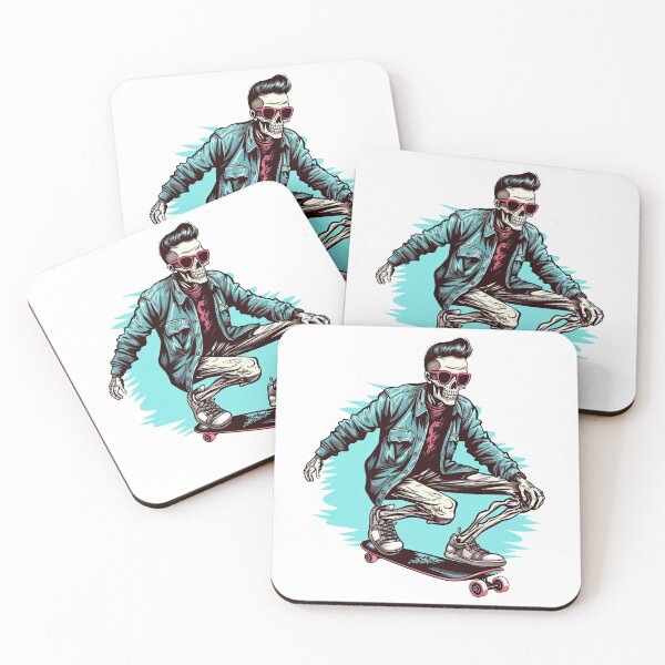 Item preview, Punk Skull on Skateboard with Sunglasses designed and sold by eyestetix.