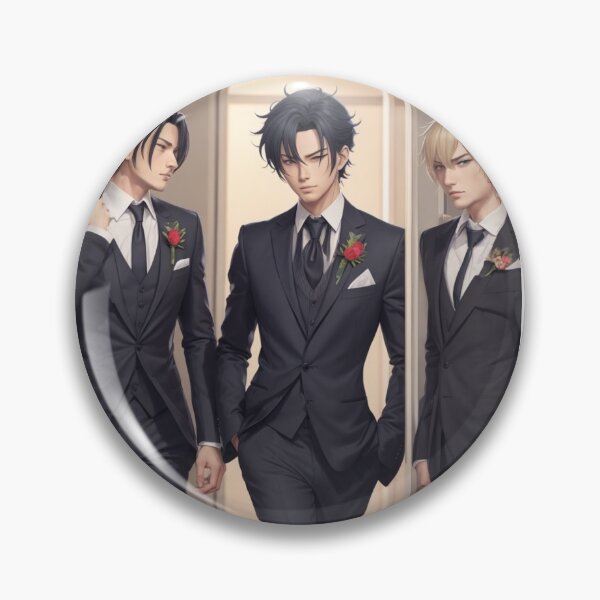 Item preview, men in suites - anime style designed and sold by mikaws.