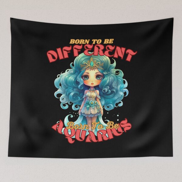 Item preview, Born To Be Different, Born To Be Aquarius. aquarius rising designed and sold by ZodiacWonders.
