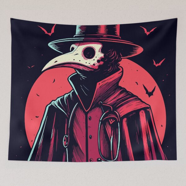 Item preview, Spooky plague doctor designed and sold by TomFrontierArt.