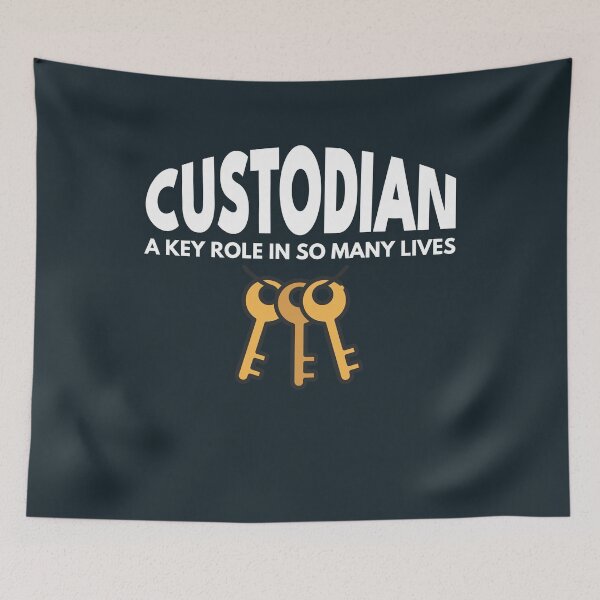 Item preview, Custodian Keys Love & Appreciate Janitor Appreciation Gifts designed and sold by WAB Garb.