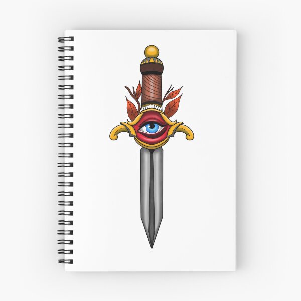 Item preview, Dagger with eye in neotraditional style designed and sold by jihaoArt.