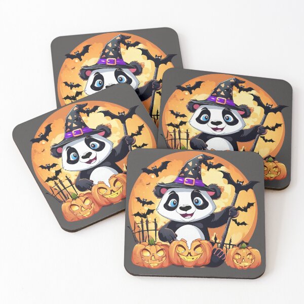 Item preview, Panda's Spooktacular Halloween Party with a Furry Friend designed and sold by PatternXS.