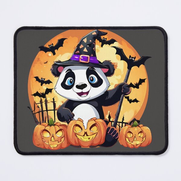 Item preview, Panda's Spooktacular Halloween Party with a Furry Friend designed and sold by PatternXS.
