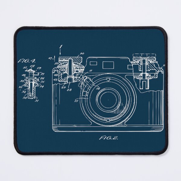 Item preview, Vintage classic camera patent blueprint design designed and sold by BRU Design.