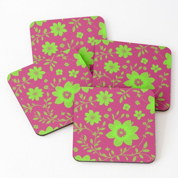 Item preview, Pink And Green Floral Art designed and sold by Rell1970.