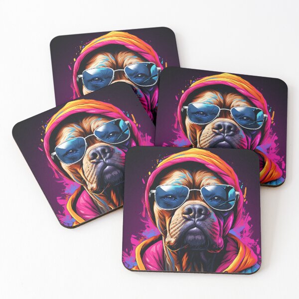 Item preview, Cool Boxer Puppy in Sunglasses Vibes - Dog Lover Fun  designed and sold by WILDEVIOLET.