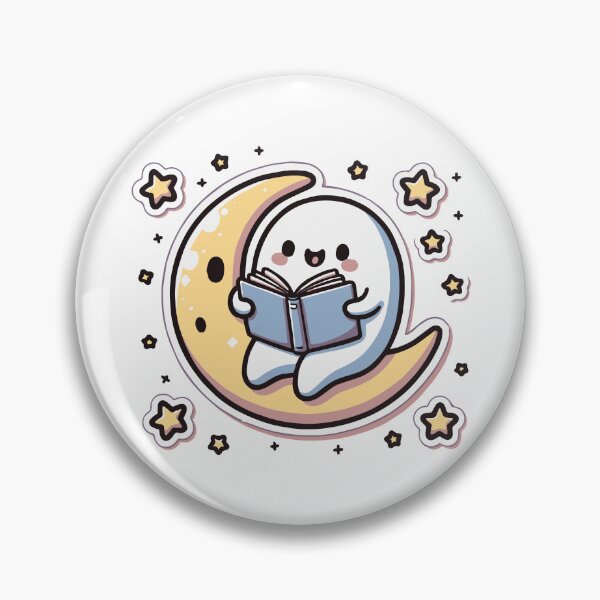 Item preview, Cozy Ghost Moon Reading designed and sold by ZedOhEe.