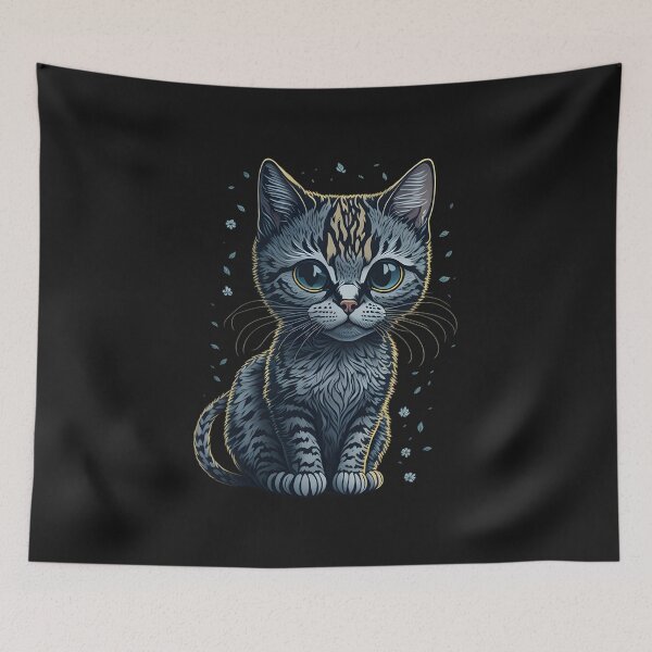 Item preview, Charming Cat , Adorable Cat , Cute Cat , Black Cat ,Halloween Cat designed and sold by stylishdzign.