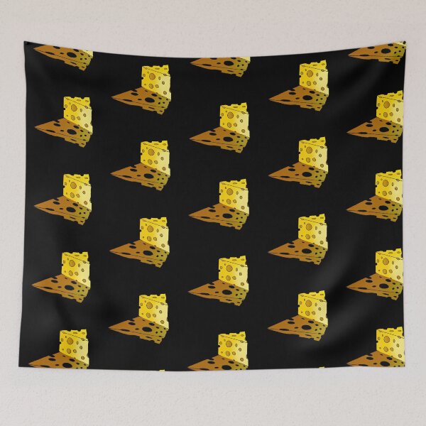Item preview, Cheese on a black background by Zeesdesign on Redbubble designed and sold by ZEESDESIGN.