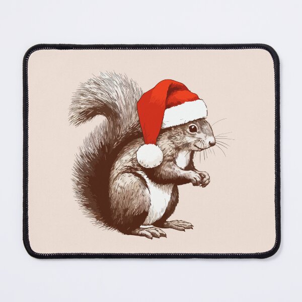 Item preview, Cute Cartoon Squirrel in Santa Hat designed and sold by Coffee Lifestyle.