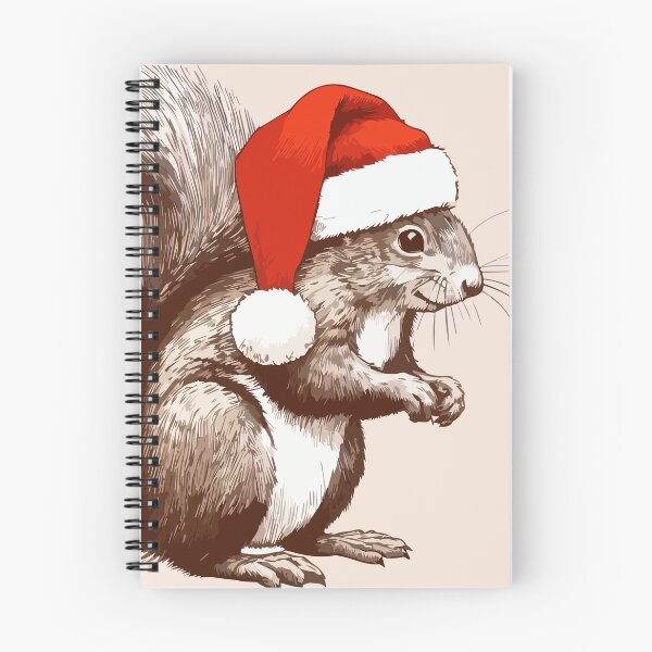 Item preview, Cute Cartoon Squirrel in Santa Hat designed and sold by Coffee Lifestyle.