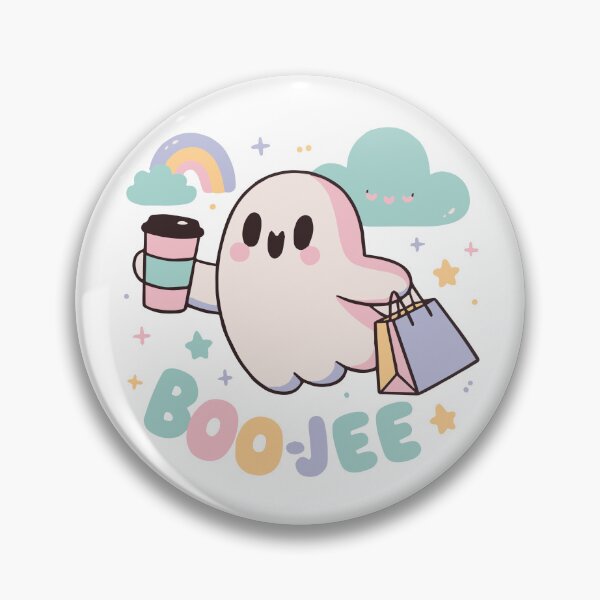 Item preview, Halloween Boo-Jee Ghost Pastel Rainbow designed and sold by ZedOhEe.