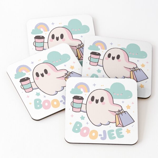 Item preview, Halloween Boo-Jee Ghost Pastel Rainbow designed and sold by ZedOhEe.