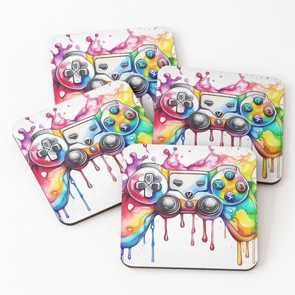 Item preview, Video Game Controller Watercolour Dripping designed and sold by druidwolfart.
