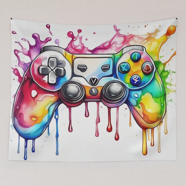 Item preview, Video Game Controller Watercolour Dripping designed and sold by druidwolfart.