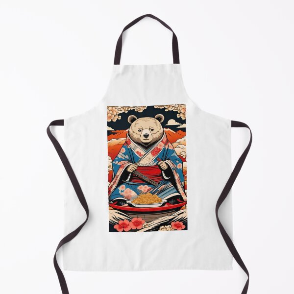 Item preview, Bear in kimono japan culture designed and sold by KorArtStudio.