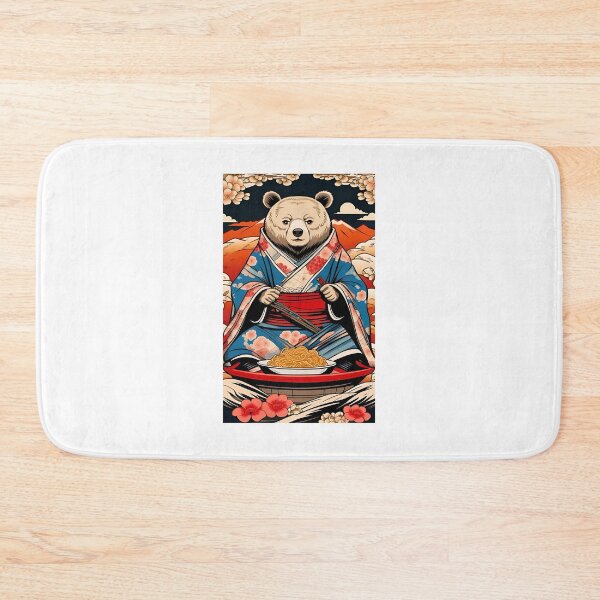 Item preview, Bear in kimono japan culture designed and sold by KorArtStudio.