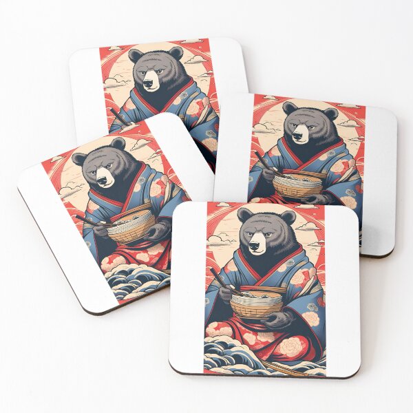 Item preview,   Cute bear in kimono japan designed and sold by KorArtStudio.