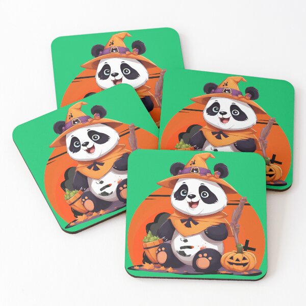 Item preview, Panda's Spooky Halloween Party Fun with a Furry Friend designed and sold by PatternXS.
